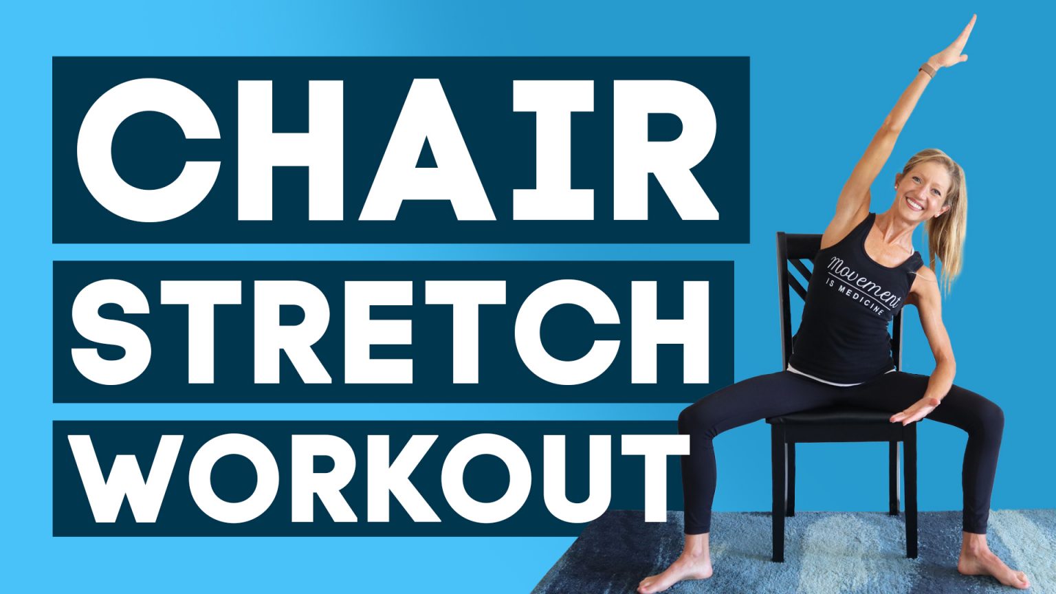 Chair Stretch Workout Recovery, Mobility, Posture, Energy! (10