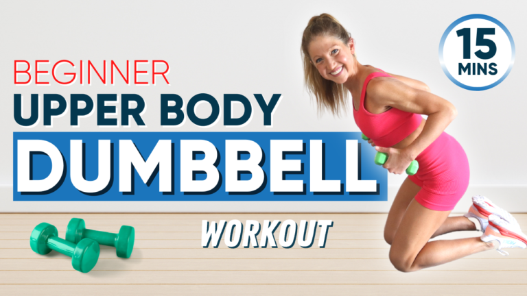 Upper body workout with dumbbells for beginners 15 minutes (FOLLOW ...