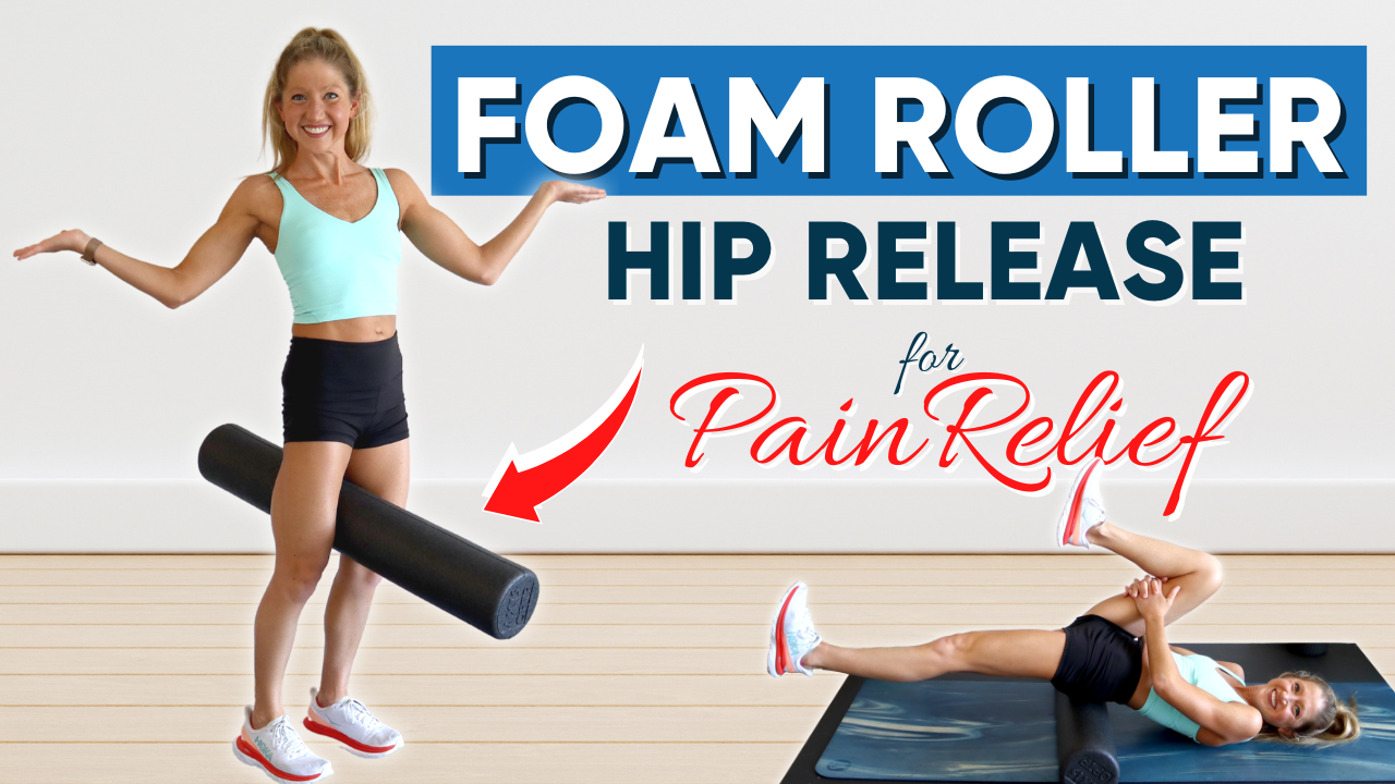 Foam Roller Hip Release for Pain Relief (FOLLOW ALONG 10 Minutes