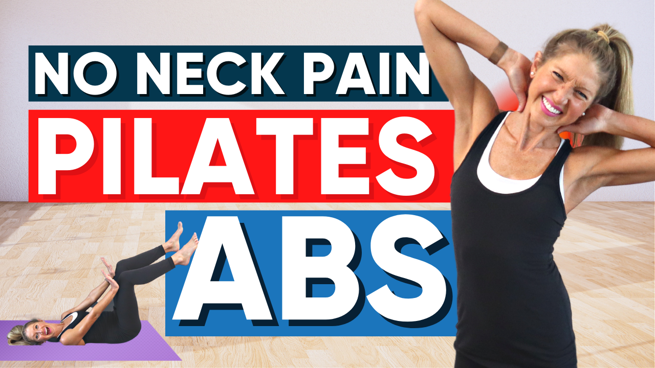 Pilates abs no neck pain (12 minutes!) - Caroline Jordan