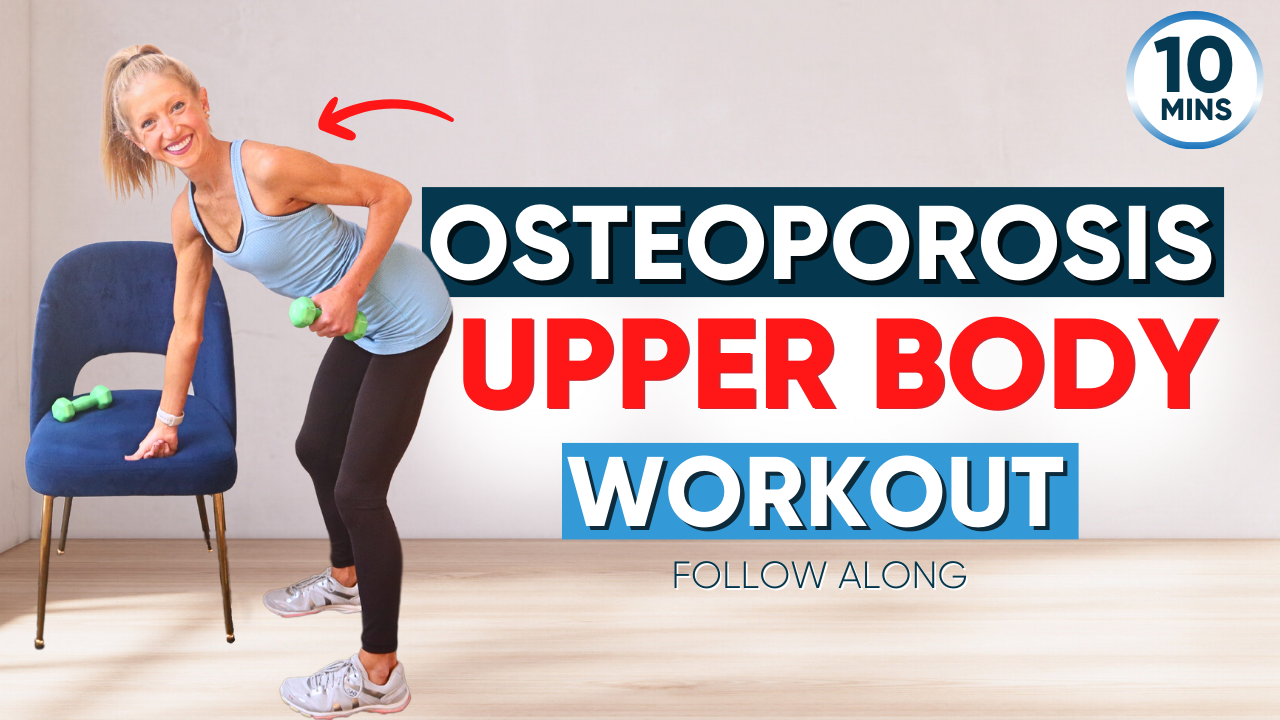 Build Stronger Bones in 10 Minutes: Osteoporosis Upper Body Workout -  Caroline Jordan