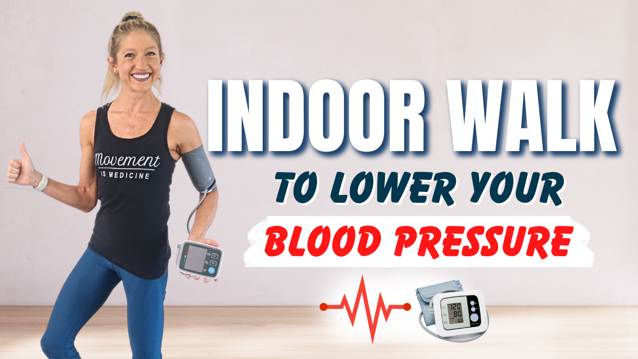 Indoor walk to lower your blood pressure