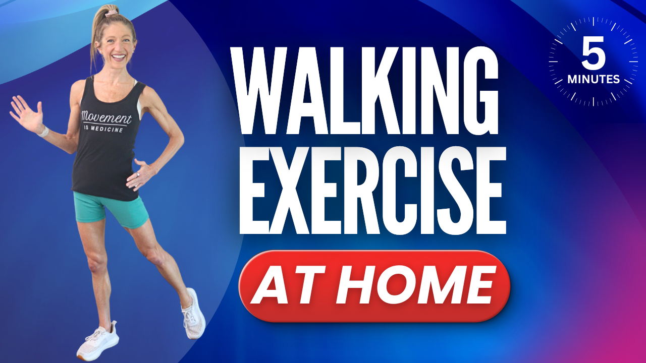5 minutes walking exercise at home