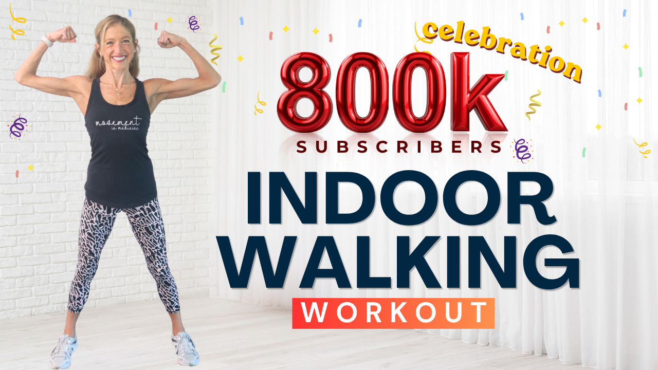 15 Minute Indoor Walking Workout 800K Subscriber Celebration Walk